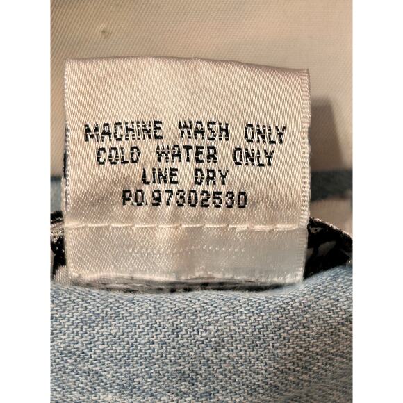 Vintage 2XL Most Wanted Chile Pepper Men’s Denim Shirt Excellent Condition - Picture 10 of 10